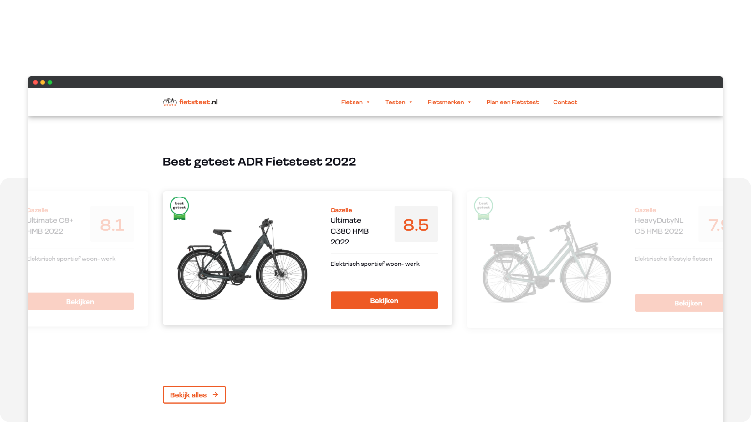 Homepage - Uitgelichte fietsen.